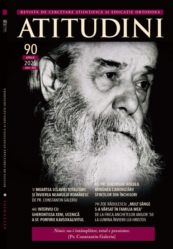 Atitudini - Revistă de cercetare științifică și educație ortodoxă - Nr. 90/2025