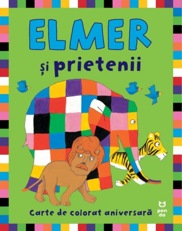 Elmer și prietenii. Carte de colorat aniversară
