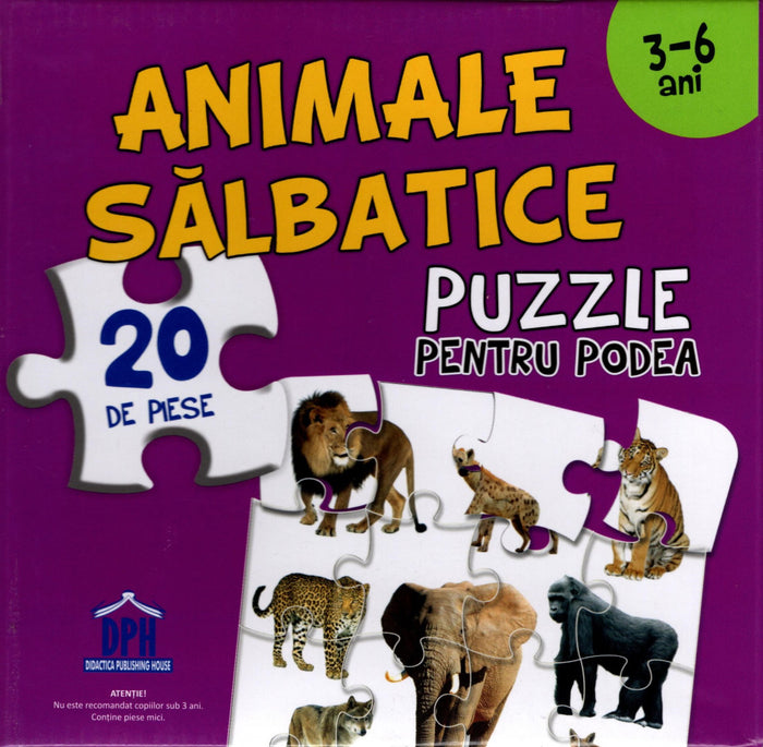 Animale sălbatice. Puzzle