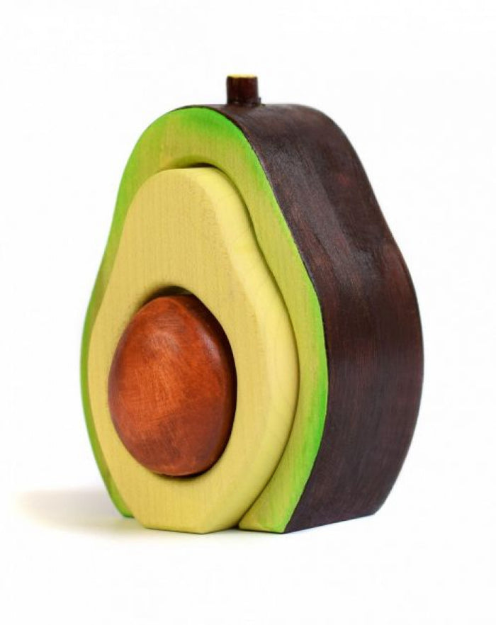 Avocado stivă - jucărie din lemn