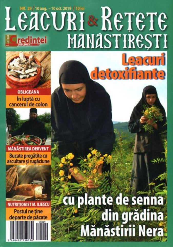 Leacuri și rețete mănăstirești nr. 29 (10 august - 10 octombrie 2019)