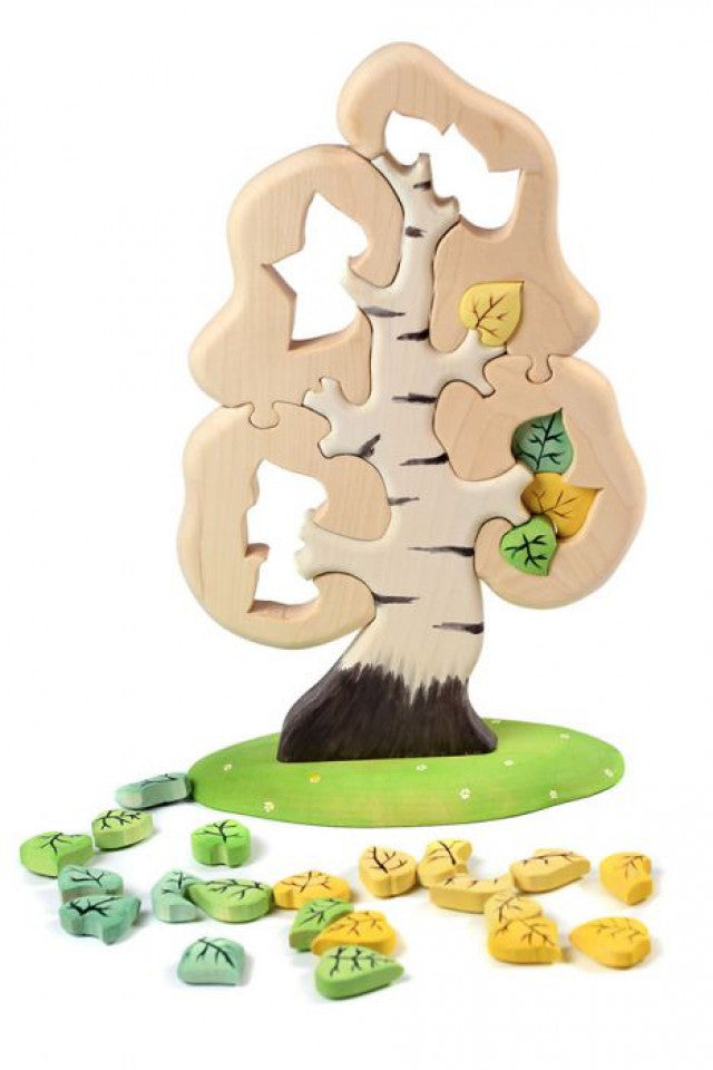 Mesteacăn puzzle mare - jucărie din lemn