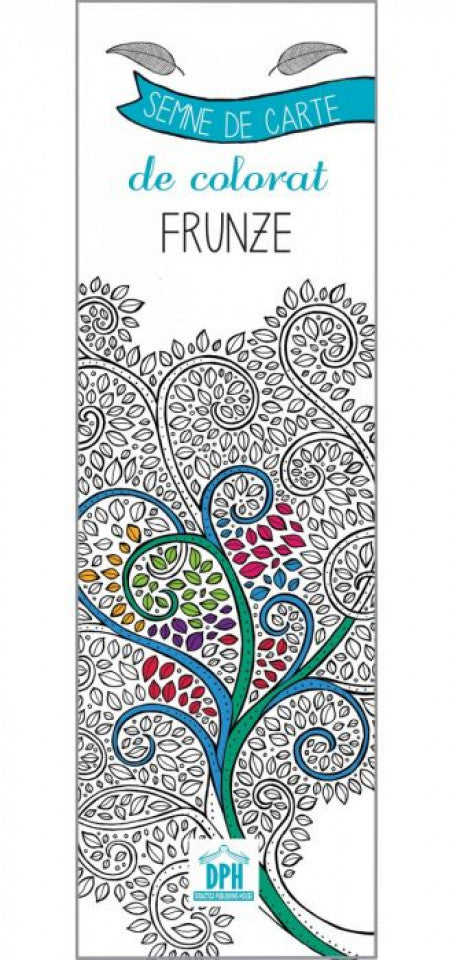 Semne de carte de colorat. Frunze