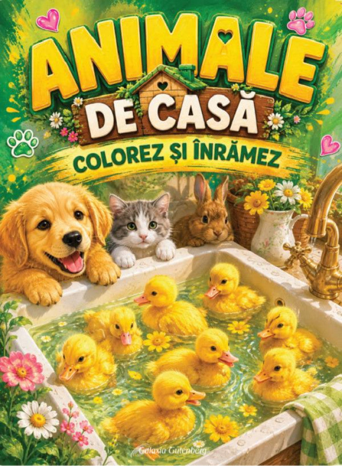 Colorez și înrămez - Animale de casă