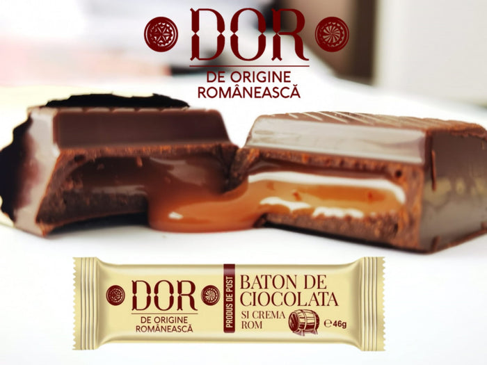 Baton ciocolată și cremă de rom