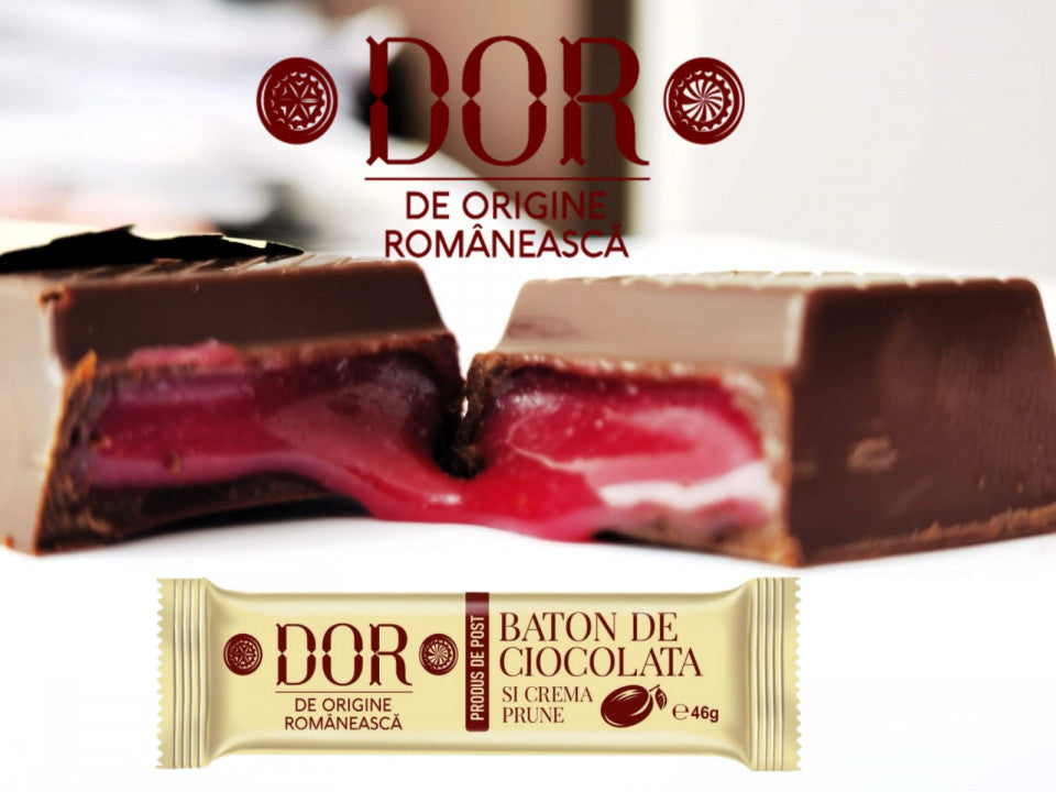 Baton ciocolată și cremă de prune