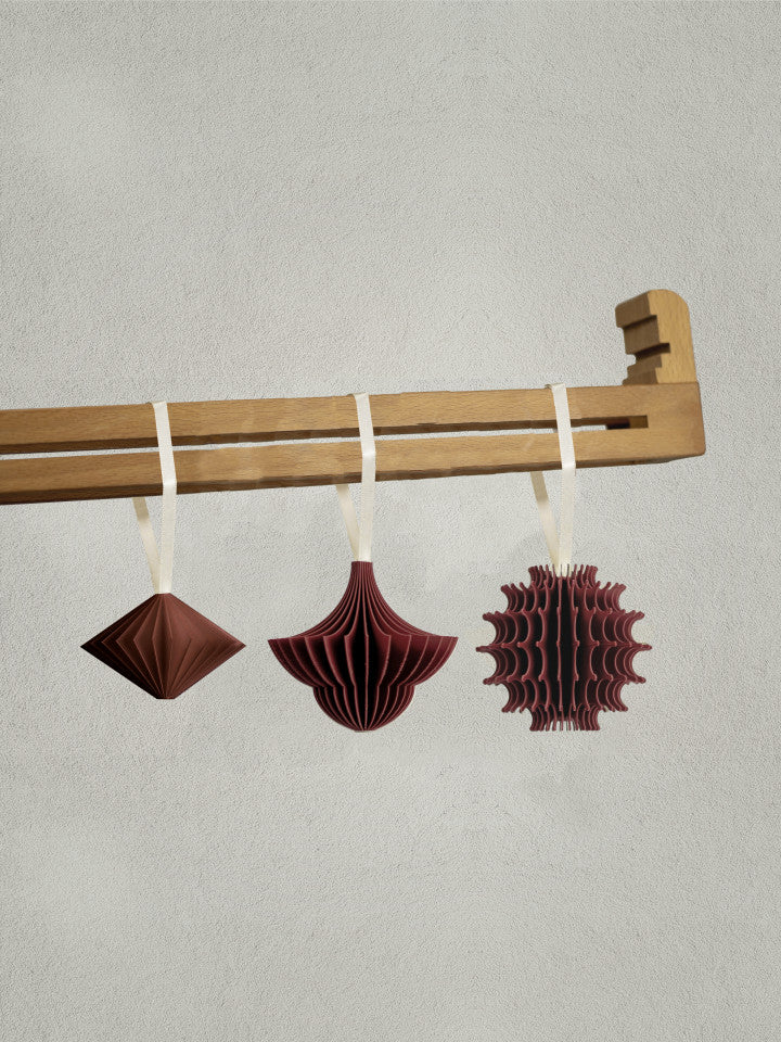 Set 3 globuri de Crăciun - Red