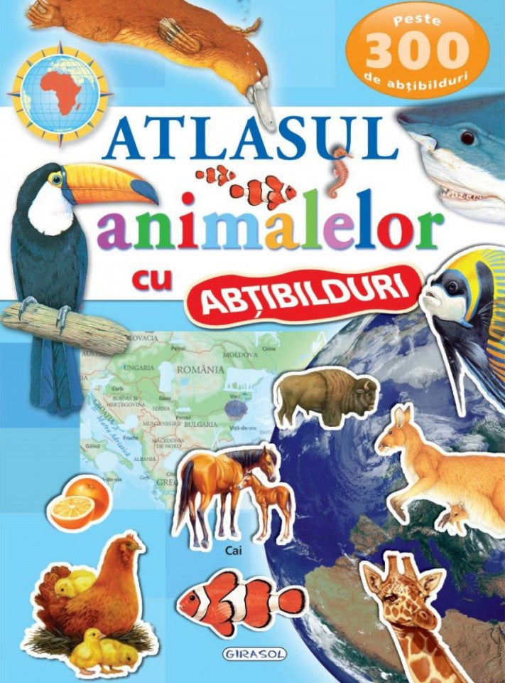 Atlasul animalelor cu abțibilduri