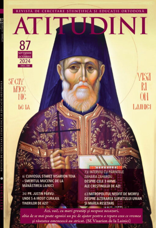 Atitudini - Revistă de cercetare științifică și educație ortodoxă - Nr. 87/2024