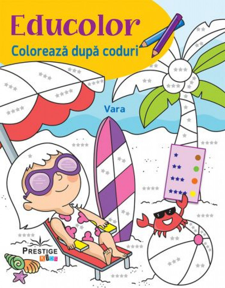 Educolor. Colorează după coduri - Vara