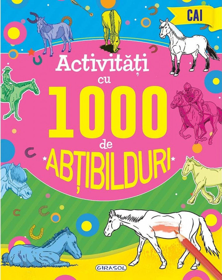 Activități cu 1000 de abțibilduri - Cai