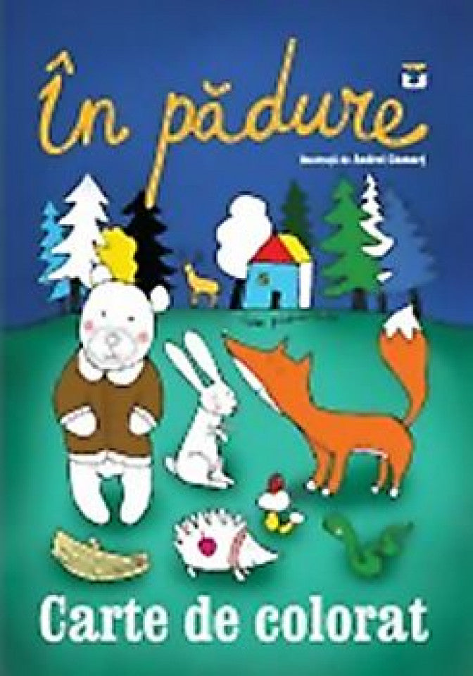 În pădure. Carte de colorat