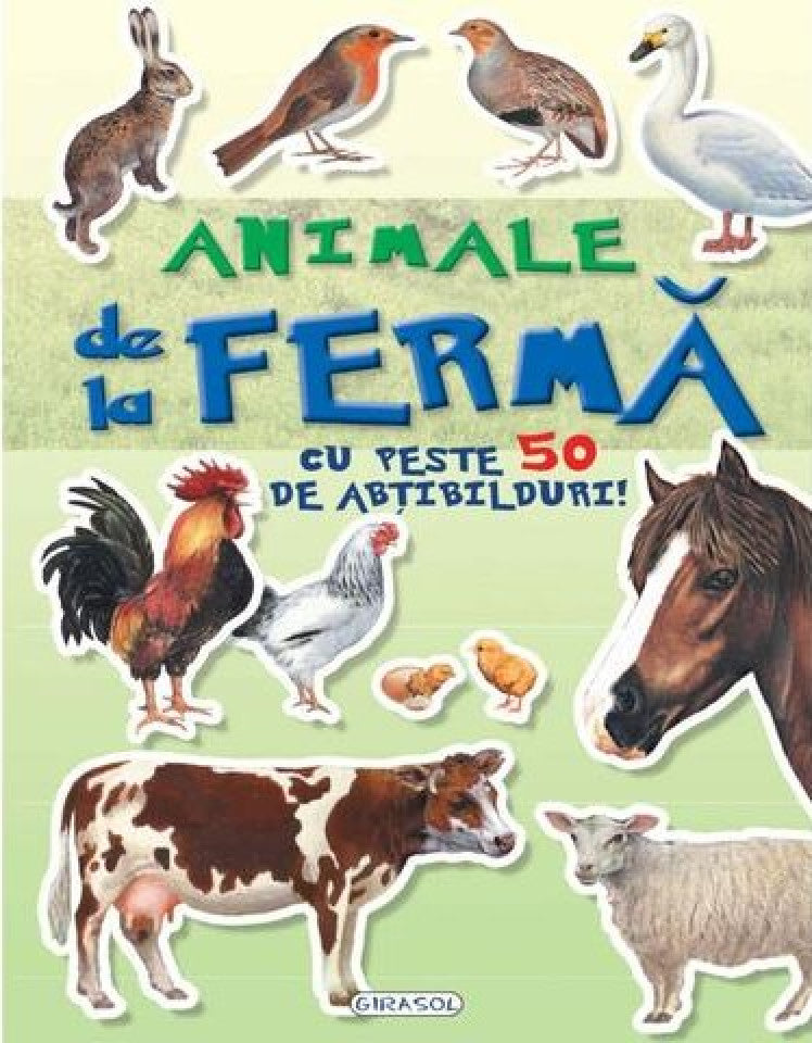 Animale de la ferma cu peste 50 de abțibilduri