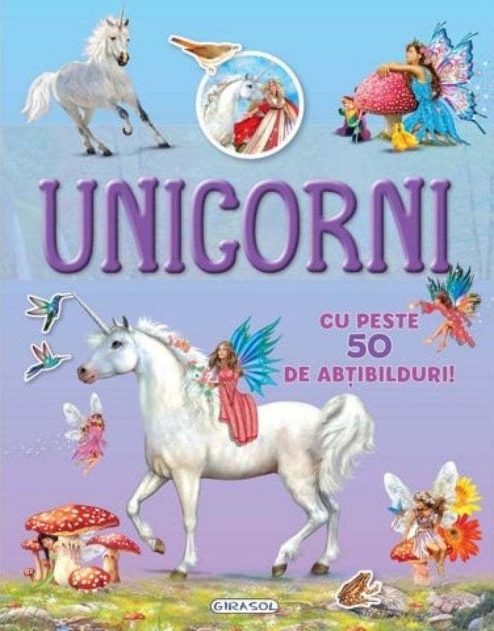 Mai caută și lipește - Unicorni cu peste 50 de abțibilduri