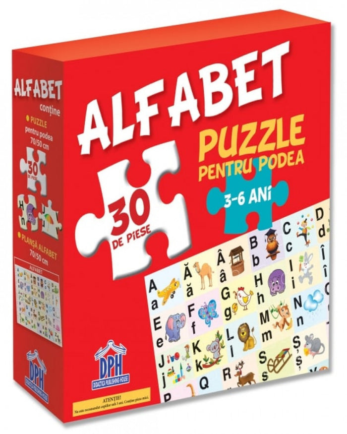 Alfabet. Puzzle pentru podea. 3-6 ani