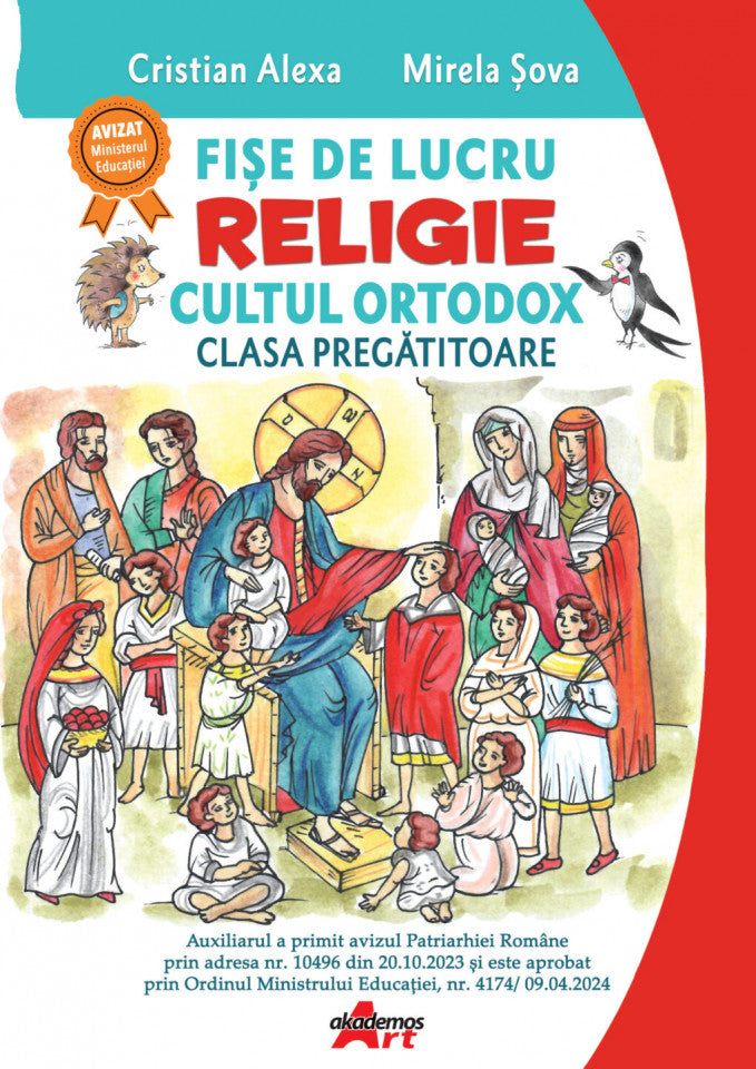 Fișe de lucru - Religie, cultul ortodox. Clasa pregătitoare