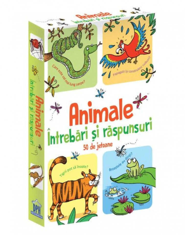 Animale. Întrebări şi răspunsuri. 50 de jetoane