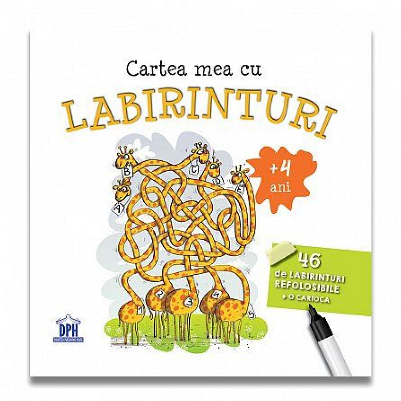 Cartea mea cu labirinturi. 46 de labirinturi refolosibile + o carioca