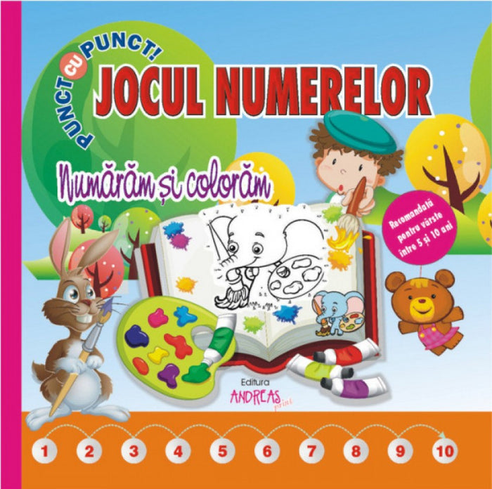 Jocul numerelor. Numărăm și colorăm