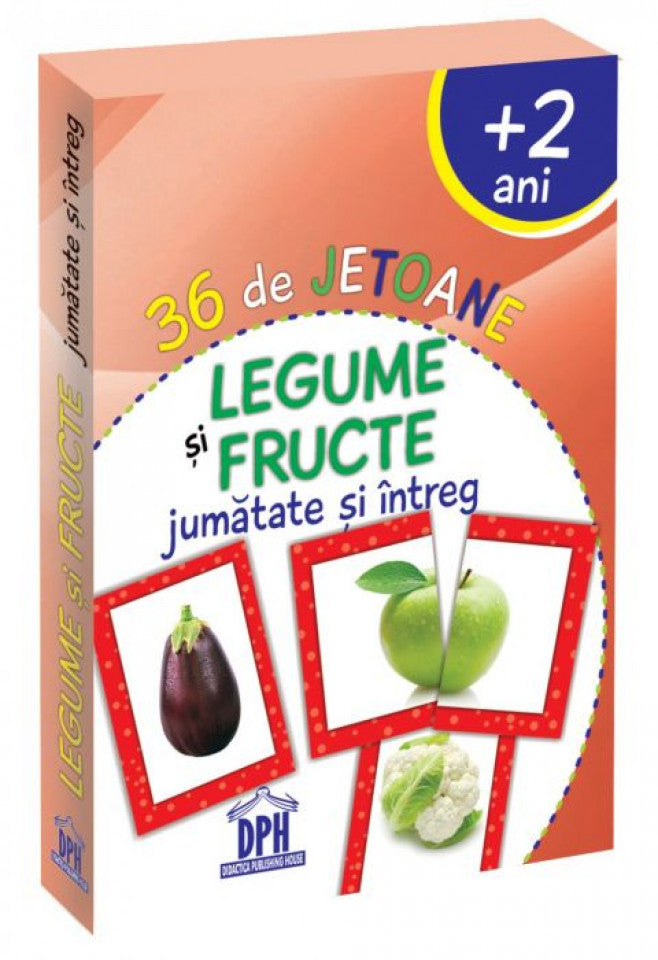 Legume şi fructe. 36 de jetoane - + 2 ani