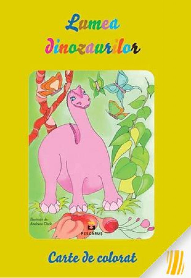 Lumea dinozaurilor. Carte de colorat